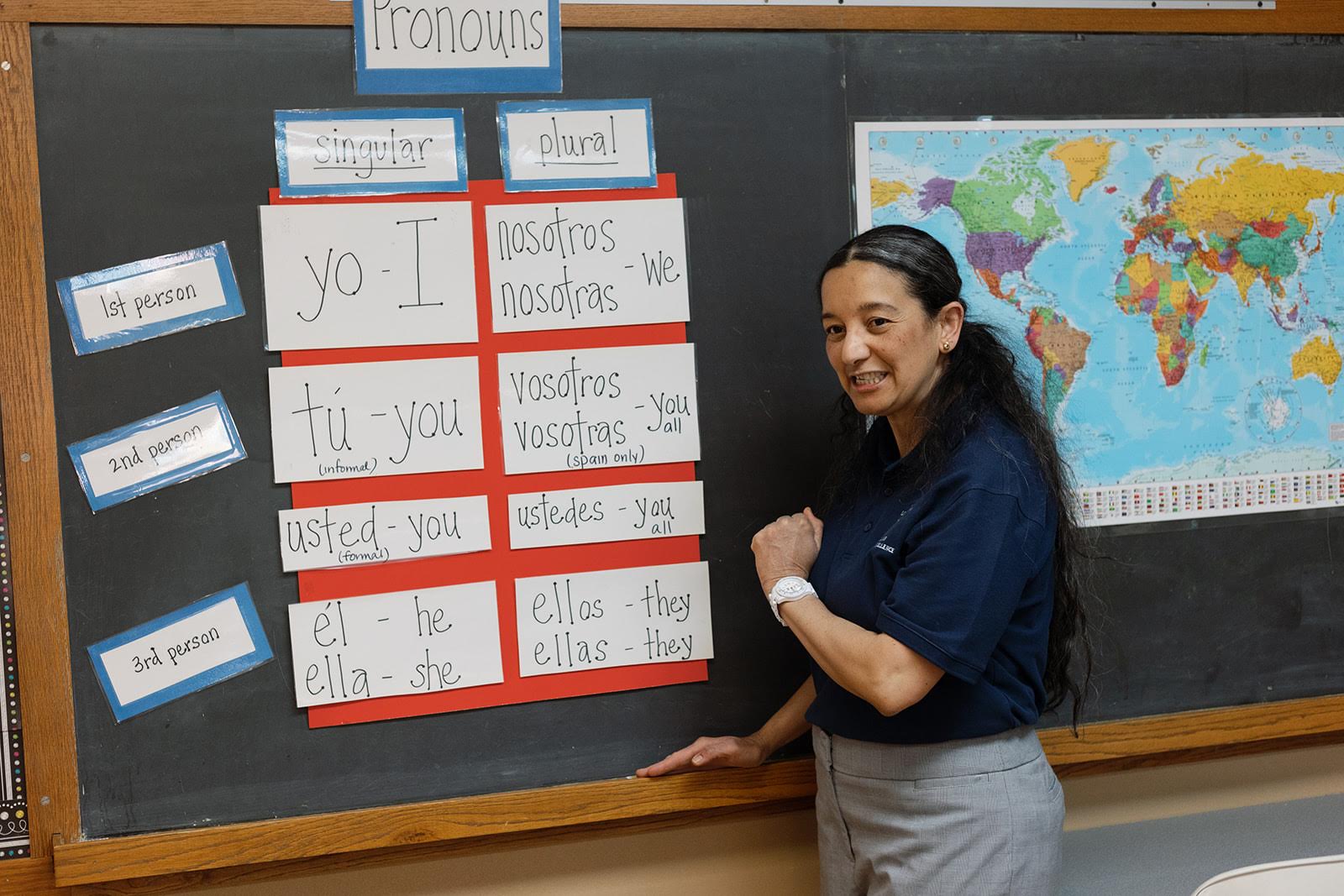 Our Spanish Teacher at St. Mary's Catholic School
